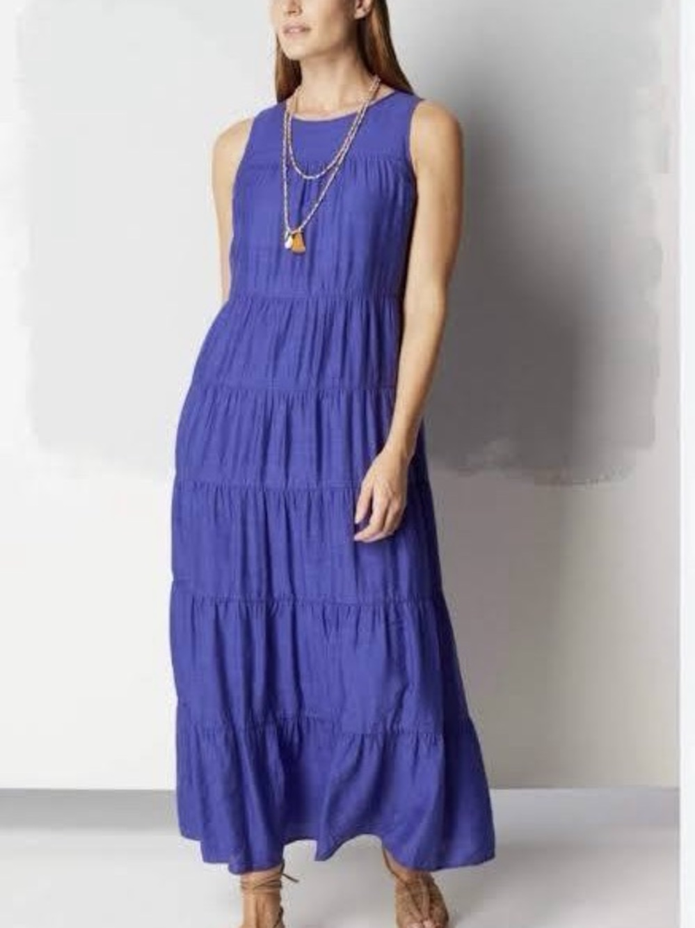 J. Jill Saguaro Maxi Dress in Royal Purple
